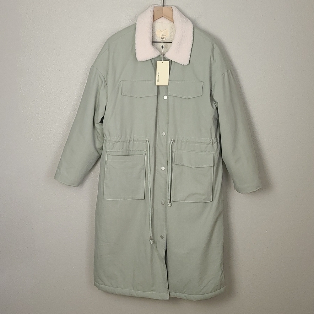 The Korner Oversized Womens Utility Long Jacket